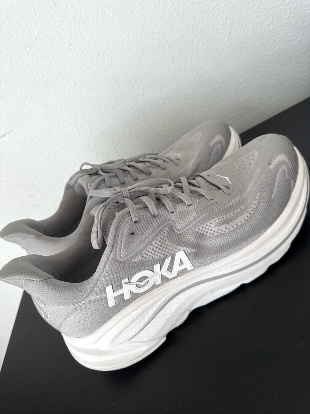 Hoka Clifton 10 Men's Running Shoes Gray Athletic Sneakers